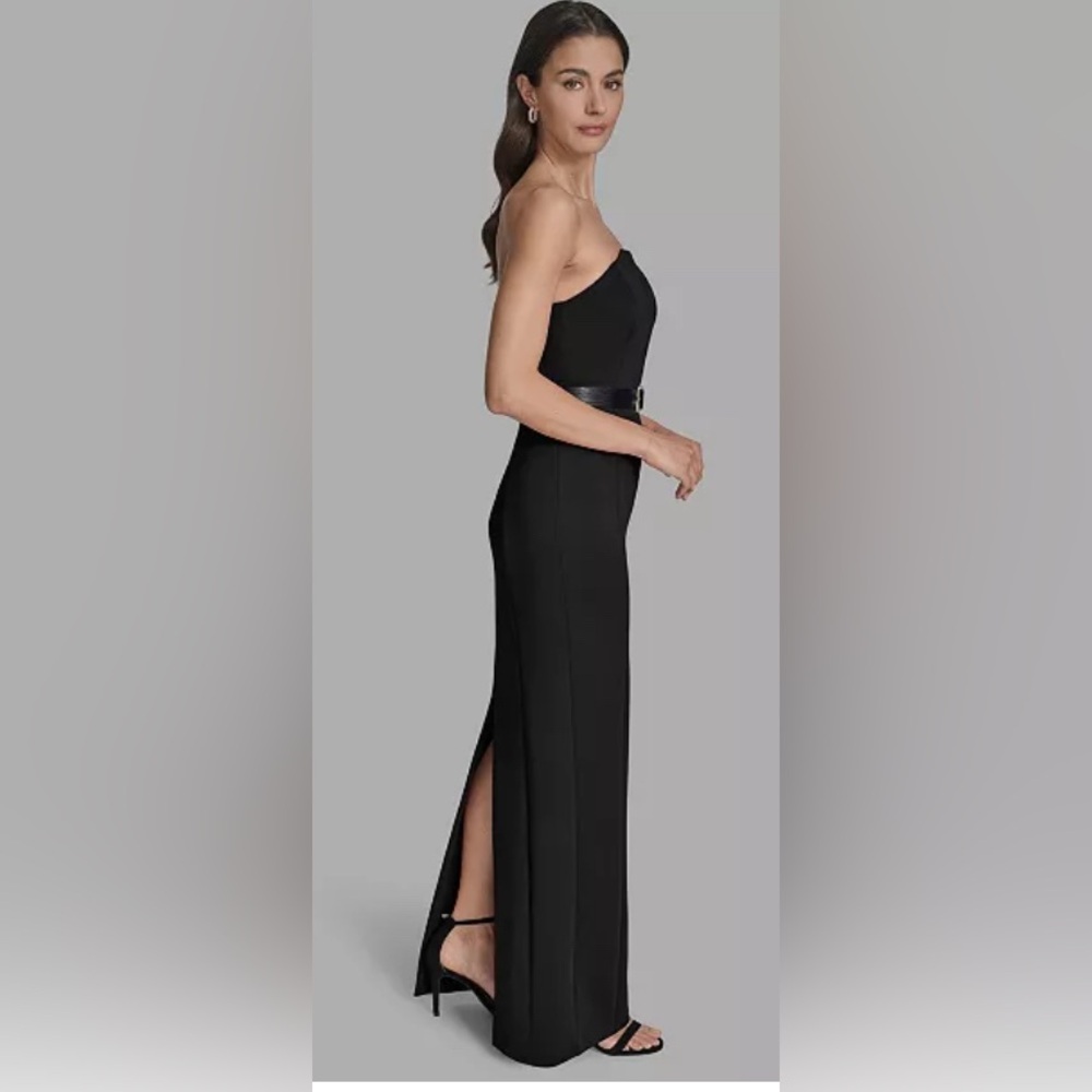 BCBG Scuba Women's Strapless Maxi Dress NWT